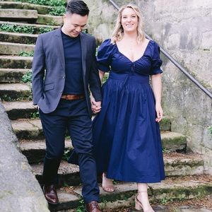 Ophelia Hill House Navy Dress